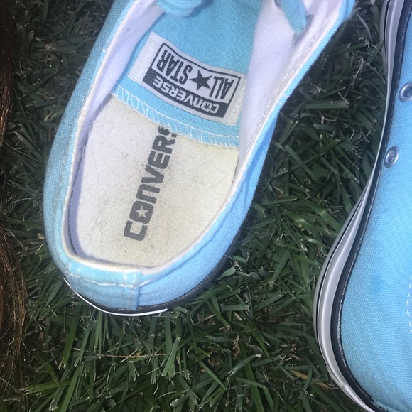 Light Blue Converse - Picture 2 of 5